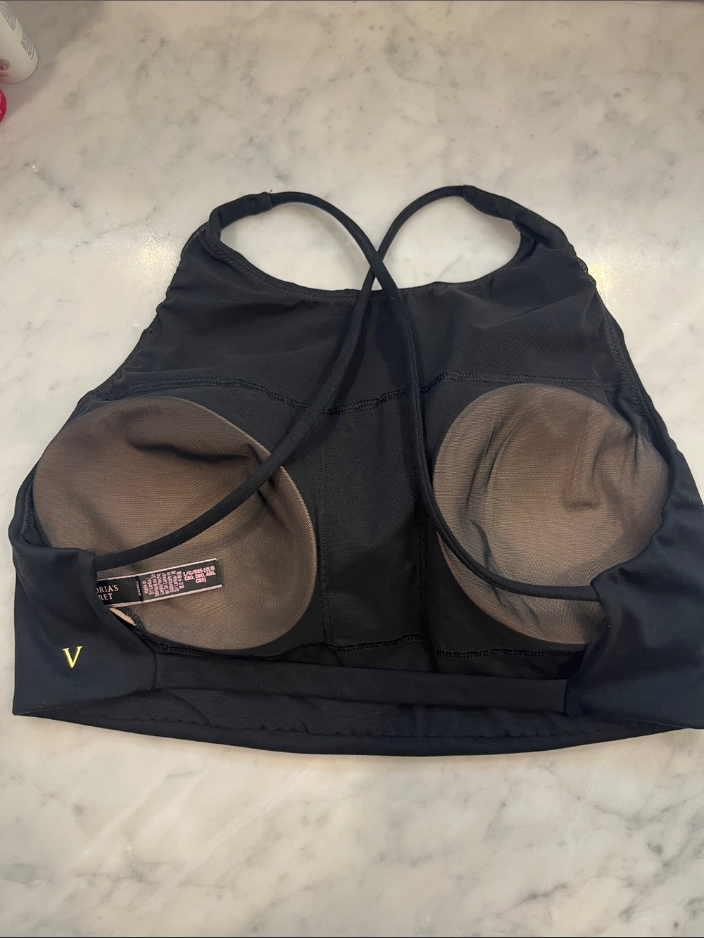 Victoria's Secret Black Cross-Back Sports Bralette - Picture 3 of 5